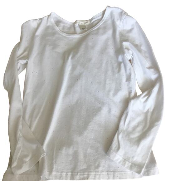 Self Esteem White Long Sleeve T-Shirt Vest Sequins Glitter Girls Size Large Set - Picture 6 of 12